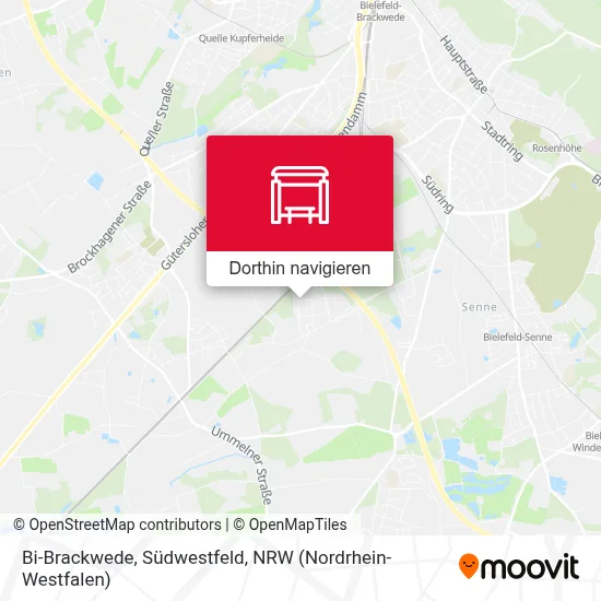 Bi-Brackwede, Südwestfeld Karte