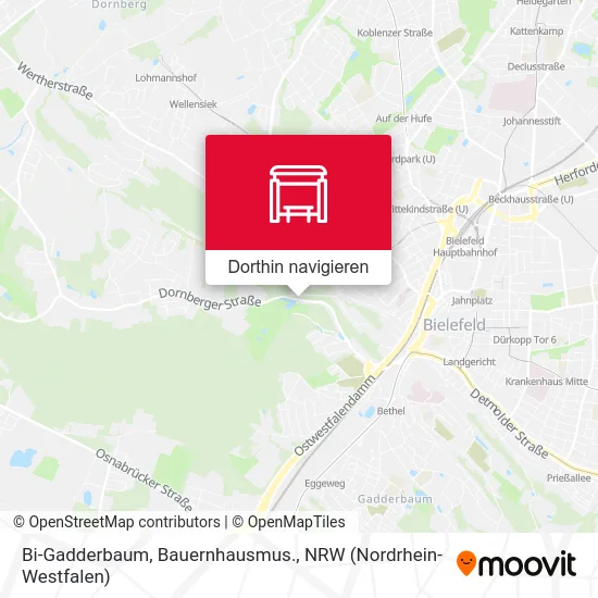 Bi-Gadderbaum, Bauernhausmus. Karte