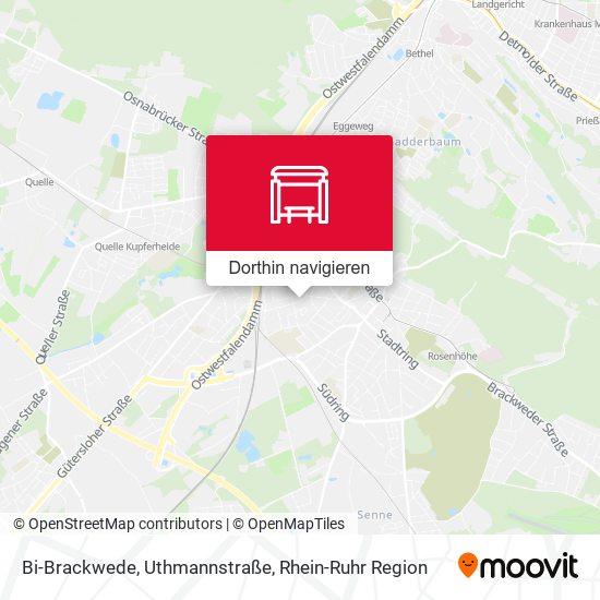 Bi-Brackwede, Uthmannstraße Karte