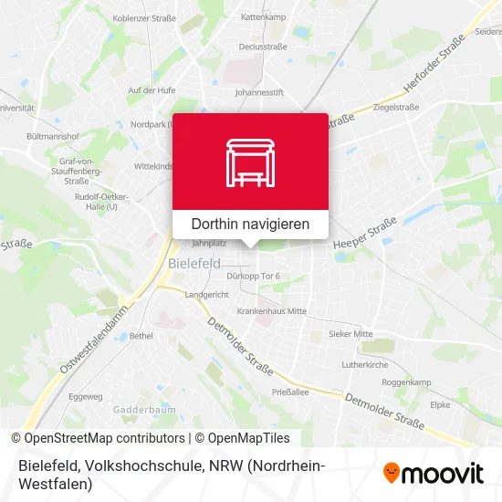 Bielefeld, Volkshochschule Karte