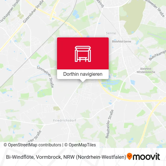 Bi-Windflöte, Vormbrock Karte