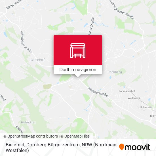 Bielefeld, Dornberg Bürgerzentrum Karte