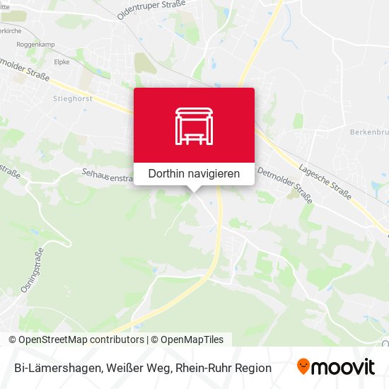 Bi-Lämershagen, Weißer Weg Karte
