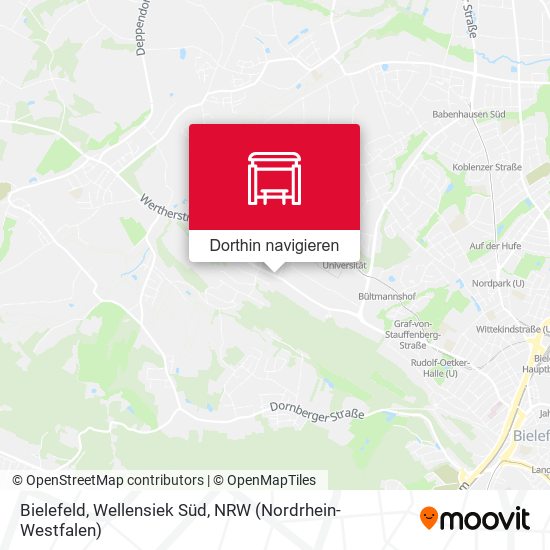 Bielefeld, Wellensiek Süd Karte
