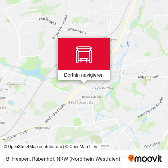 Bi-Heepen, Rabenhof Karte