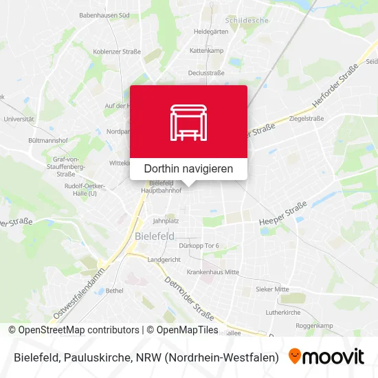 Bielefeld, Pauluskirche Karte