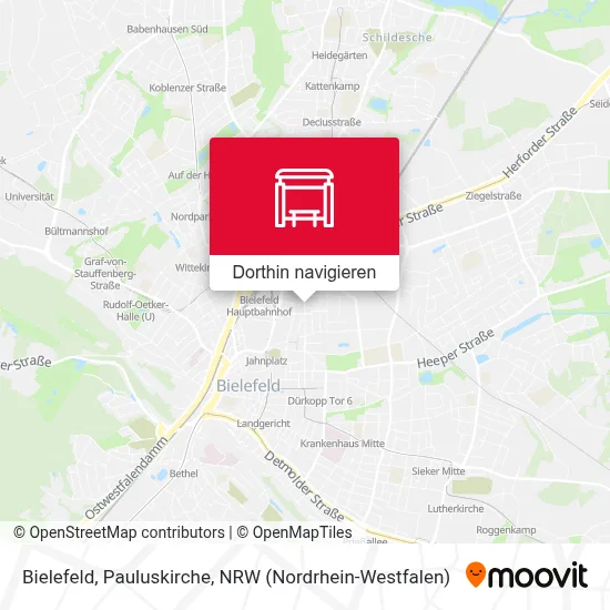 Bielefeld, Pauluskirche Karte