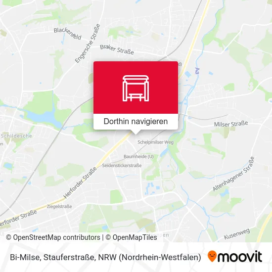 Bi-Milse, Stauferstraße Karte