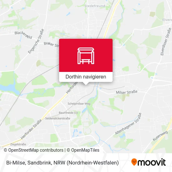 Bi-Milse, Sandbrink Karte