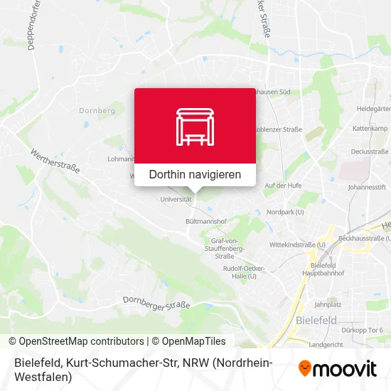 Bielefeld, Kurt-Schumacher-Str Karte