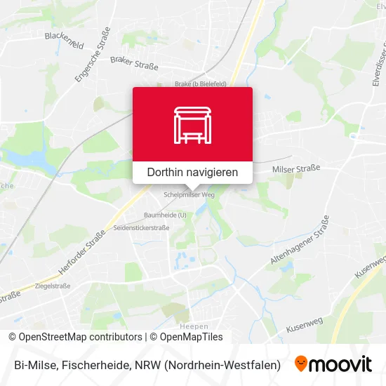 Bi-Milse, Fischerheide Karte