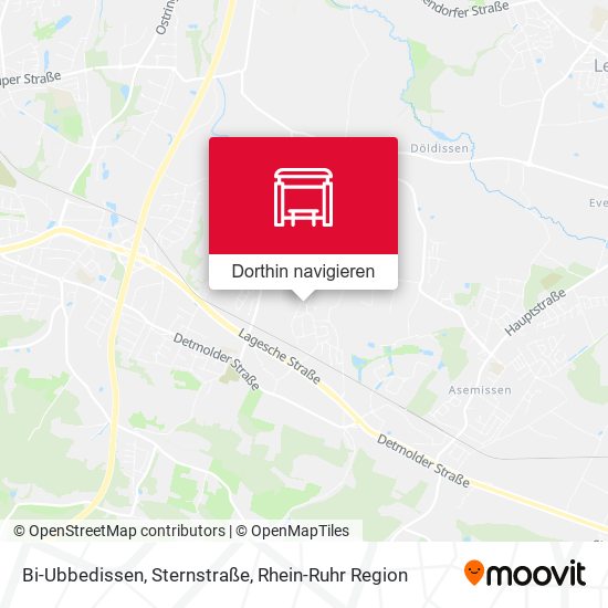 Bi-Ubbedissen, Sternstraße Karte
