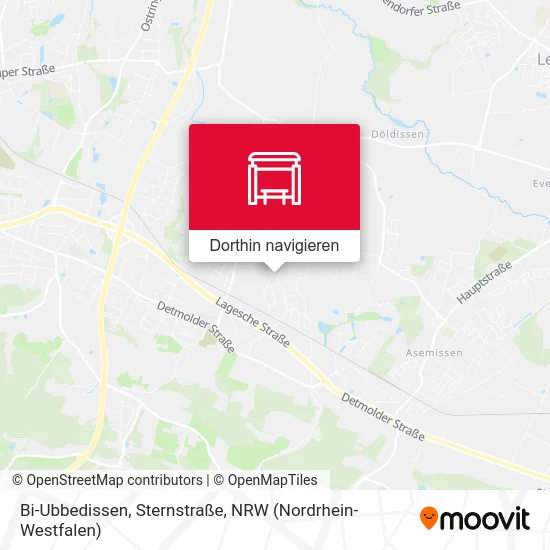 Bi-Ubbedissen, Sternstraße Karte