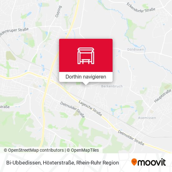 Bi-Ubbedissen, Höxterstraße Karte