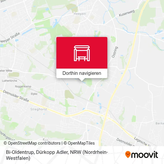 Bi-Oldentrup, Dürkopp Adler Karte