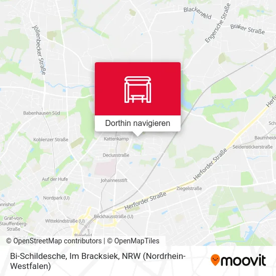 Bi-Schildesche, Im Bracksiek Karte