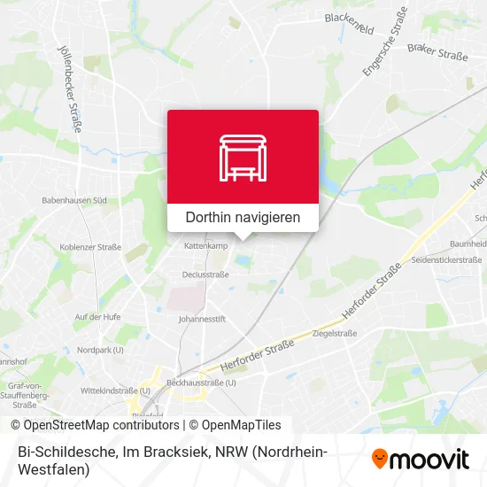 Bi-Schildesche, Im Bracksiek Karte