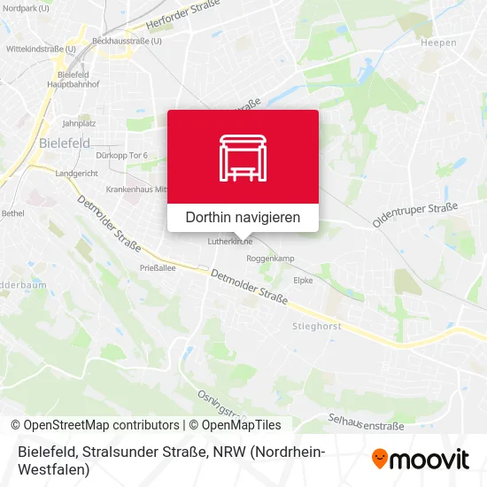 Bielefeld, Stralsunder Straße Karte