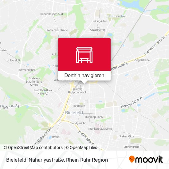 Bielefeld, Nahariyastraße Karte