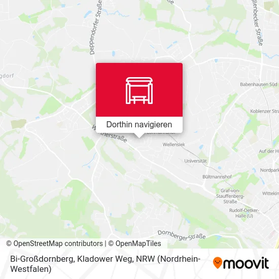 Bi-Großdornberg, Kladower Weg Karte