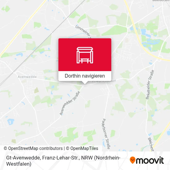 Gt-Avenwedde, Franz-Lehar-Str. Karte