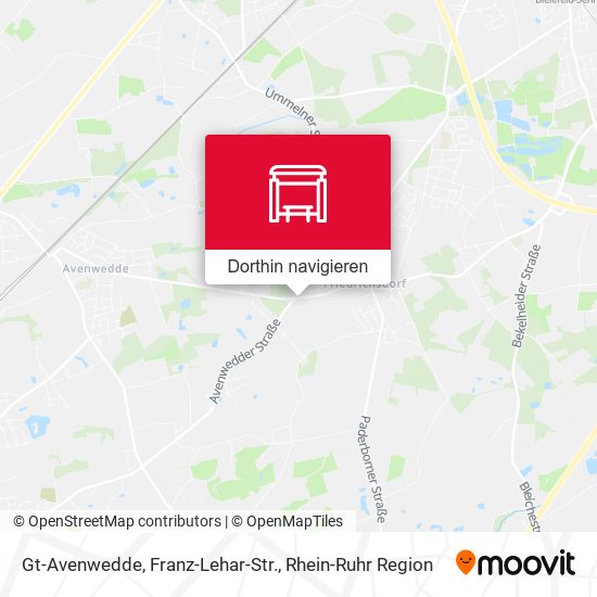 Gt-Avenwedde, Franz-Lehar-Str. Karte