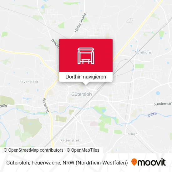 Gütersloh, Feuerwache Karte