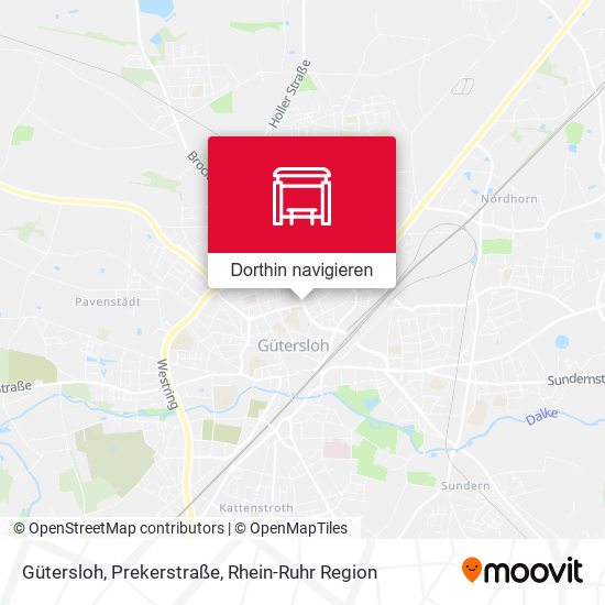 Gütersloh, Prekerstraße Karte