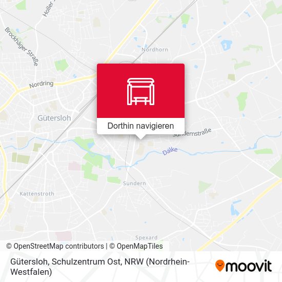 Gütersloh, Schulzentrum Ost Karte