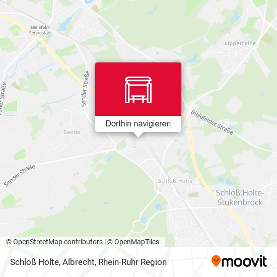 Schloß Holte, Albrecht Karte