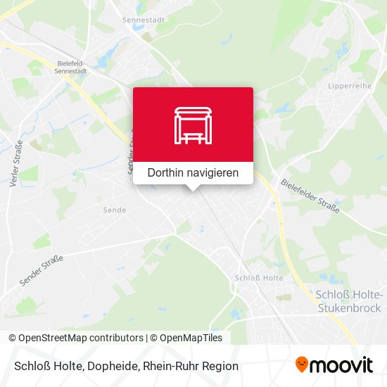 Schloß Holte, Dopheide Karte