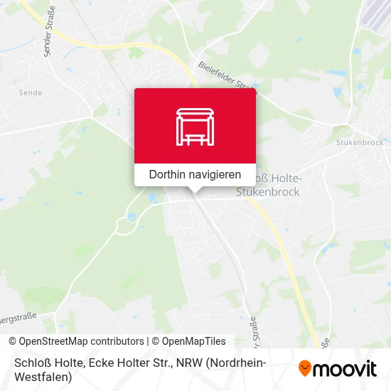 Schloß Holte, Ecke Holter Str. Karte