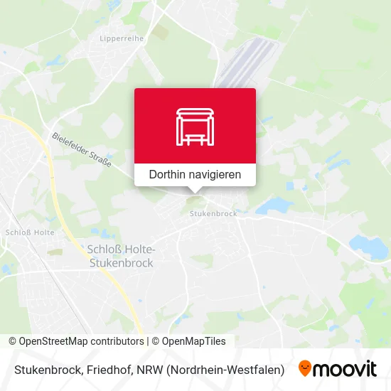 Stukenbrock, Friedhof Karte