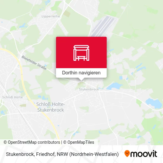 Stukenbrock, Friedhof Karte