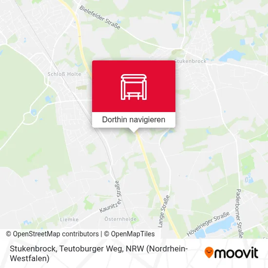 Stukenbrock, Teutoburger Weg Karte