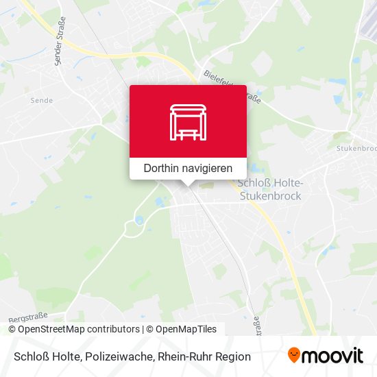 Schloß Holte, Polizeiwache Karte
