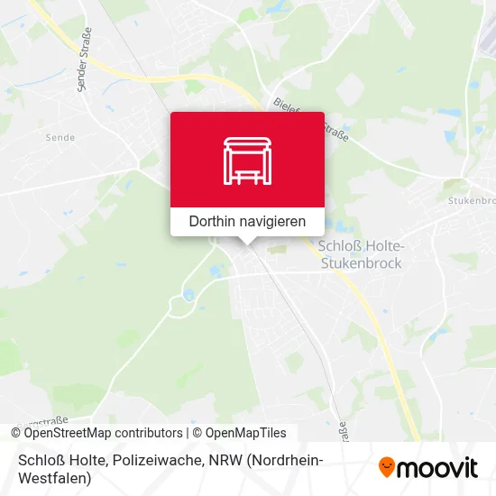 Schloß Holte, Polizeiwache Karte