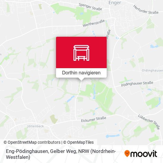 Eng-Pödinghausen, Gelber Weg Karte