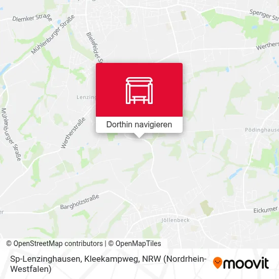 Sp-Lenzinghausen, Kleekampweg Karte