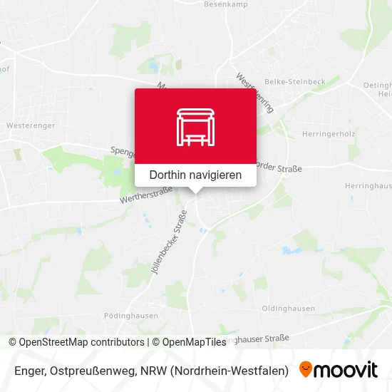 Enger, Ostpreußenweg Karte