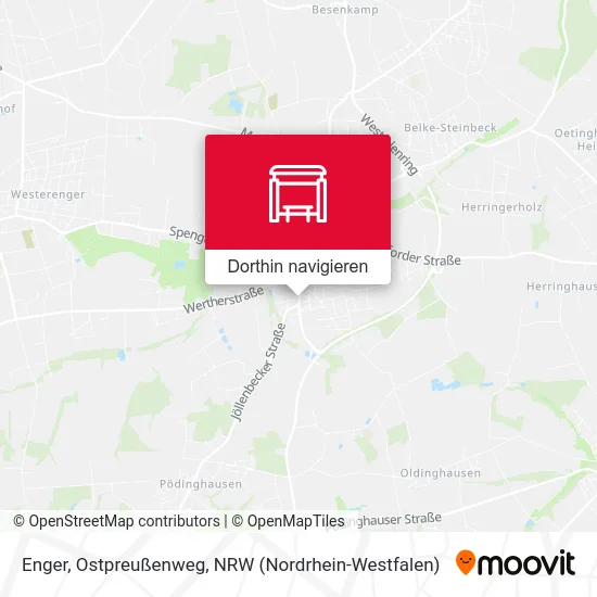 Enger, Ostpreußenweg Karte