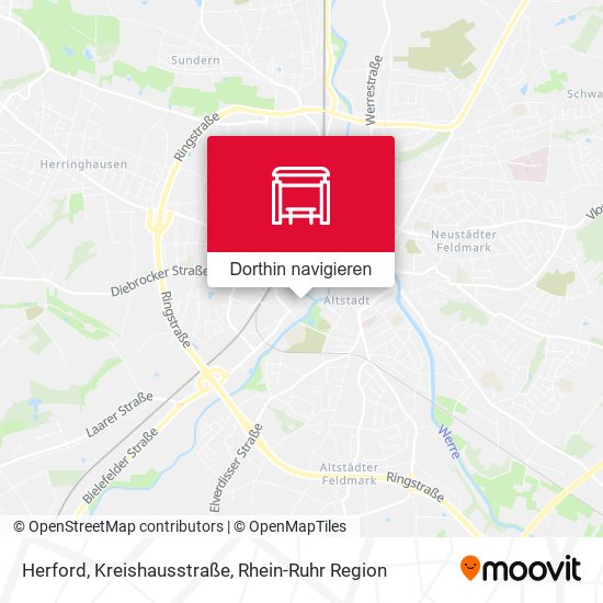 Herford, Kreishausstraße Karte