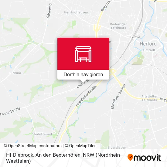Hf-Diebrock, An den Bexterhöfen Karte