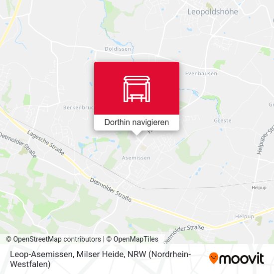 Leop-Asemissen, Milser Heide Karte