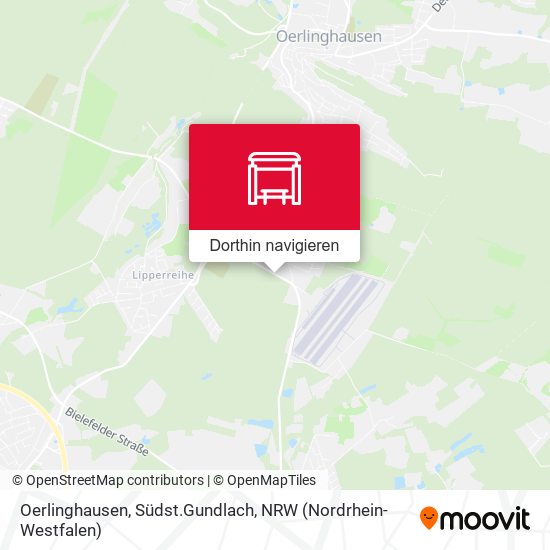 Oerlinghausen, Südst.Gundlach Karte