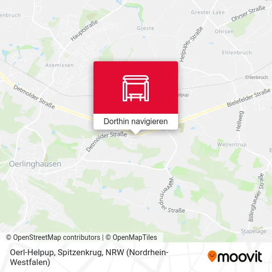 Oerl-Helpup, Spitzenkrug Karte