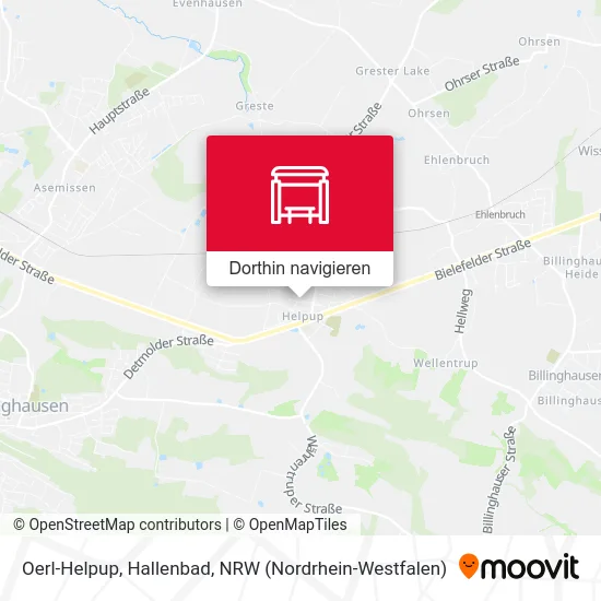 Oerl-Helpup, Hallenbad Karte