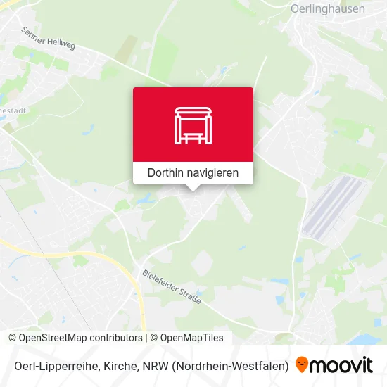 Oerl-Lipperreihe, Kirche Karte