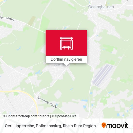 Oerl-Lipperreihe, Pollmannskrg Karte