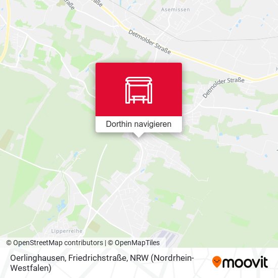 Oerlinghausen, Friedrichstraße Karte